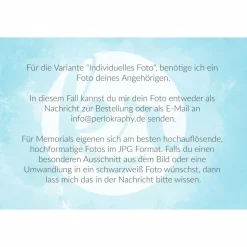 Doppelseitiges Memorial Mond Anhänger für Brautstrauß mit Platz für zwei Fotos – Handgefertigt, personalisierbar