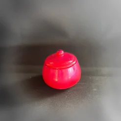 Dose mit Deckel in pink mit Glitzer