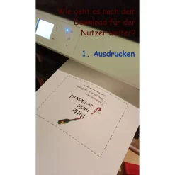 Download - DIY Geschenk - Etikett für Wein mit Korkenzieher (hier NUR Etikett-Download! zu kaufen)