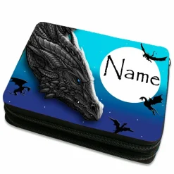 Drachenland Federmäppchen inkl. Inhalt  mit Name / personalisierbar / Drache