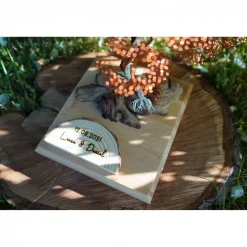 Drahtbaum, Verlobung Geschenk personalisierbar - einzigartiges Verlobungsgeschenk - Hochzeitsgeschenk aus Holz und Draht