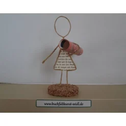 Drahtfigur für Geld-Geschenk, z.B. für Geburtstag, Weihnachten etc., Höhe: ca. 15 cm