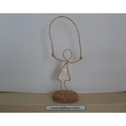 Drahtfigur "Seilspringer", als kleines Geschenk, z.B. zu Geburtstag / Weihnachten, oder als Dekoration, Höhe: ca. 21 cm