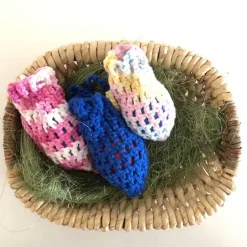 Drei Eierschleudern / Eiernetze / Ostereierschleudern /Ostereiernetze 100umwolle dick!