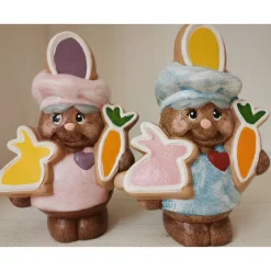 Drollige Osterlebkuchen Männchen aus Keramik