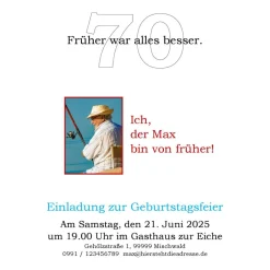 Drucksache witzige Einladung Geburtstag 