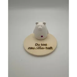 Du bist zauBÄRhaft – Personalisierte Dekofigur mit Gravur & Bär als Geschenkidee