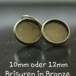 dunkles lila Ohrringe u Ringe Cabochonschmuck verschiedene Fassungen handbemalt