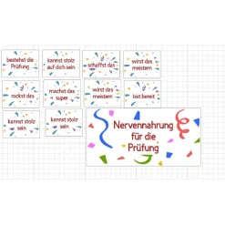 Duplo Aufkleber, Nervennahrung Prüfung, motivierende Sprüche, Prüfungsstress lindern, Geschenk für Studenten, Führersche