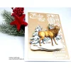 3-D-Weihnachtskarte "Hirsch"
