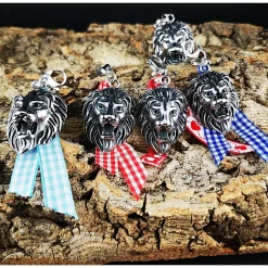 Edelstahl Anhänger Löwe für Charivari – Trachtenschmuck in verschiedenen Designs