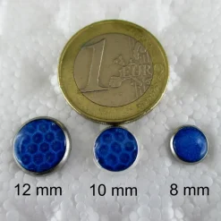 Edelstahl Ohrstecker hell lila schimmernd 8 mm  ART 6006