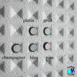 Edelstahl Ohrstecker pastell Farben schimmernd 8 mm  ART 6010