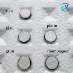 Edelstahl Ohrstecker pastell Farben schimmernd 8 mm  ART 6010