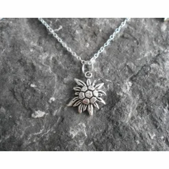 Edelweiss Halskette versilbert oder 925