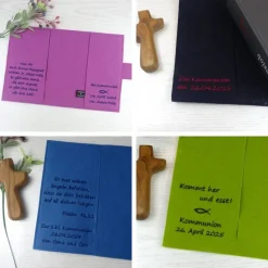 edle Gotteslobhülle, Bibelhülle personalisiert, Filz dunkelblau, Erstkommunion, Geschenke zur Firmung, Konfirmation