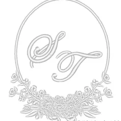 Edle Stoffservietten mit Monogramm