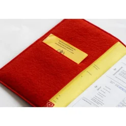 edle U-Heft Hülle aus Kork, personalisiert, Storch, Geschenke zur Geburt, Geschenkidee Taufe