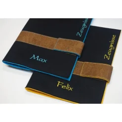 edle Zeugnismappe personalisiert, A4, Dokumentenmappe, Einschulung Junge, Geschenke zur Einschulung