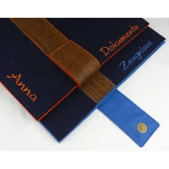 edle Zeugnismappe personalisiert, A4, Dokumentenmappe, Einschulung Junge, Geschenke zur Einschulung