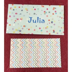 Edler Umschlag mit Karte für Gutschein, Ticket, Geldgeschenk, personalisierbar