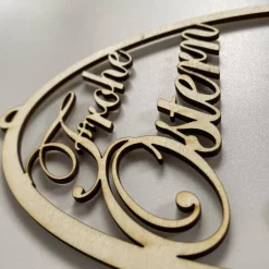 Ei "Frohe Ostern" zum Aufhängen, Osterdeko in Eiform