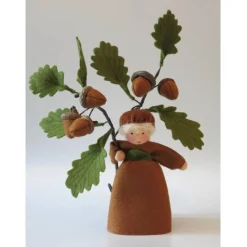 Eichelmädchen - Blumenkind - Jahreszeitentisch - Waldorf Art- Art.Nr. HE30