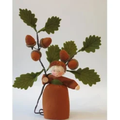 Eichelmädchen - Blumenkind - Jahreszeitentisch - Waldorf Art- Art.Nr. HE30