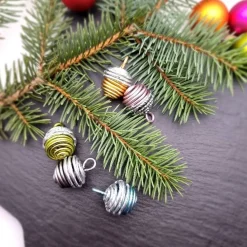 Eicheln 5er Set, verschiedene Farbkombis, Aludraht