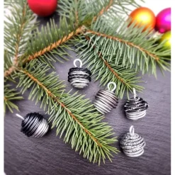 Eicheln 5er Set, verschiedene Farbkombis, Aludraht