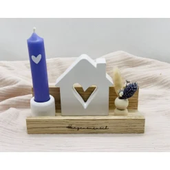 Eichenholz Geschenkeset „Schön, dass es dich gibt“ – Dekorative Geschenkidee für besondere Anlässe