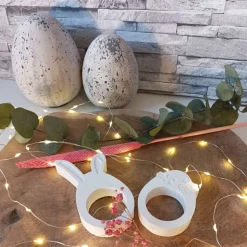 Eierbecher, Eierhalter, Eierständer, Raysin Ei, Raysin Ostern, Serviettenring Ostern, Ostertischdeko, Ostertisch Deko