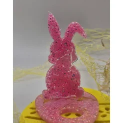 Eierhalter Hase Pink