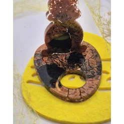 Eierhalter Hase Schwarz-Kupfer