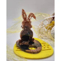 Eierhalter Hase Schwarz-Kupfer