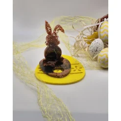 Eierhalter Hase Schwarz-Kupfer