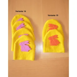 Eierwärmer aus Filz mit verschiedenen Motiven