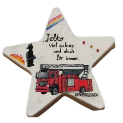 Ein Gedenkstein für Helden: Feuerwehrmann mit Leidenschaft