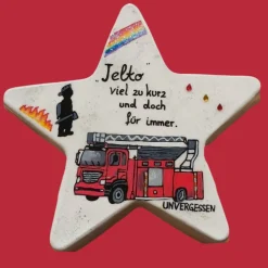 Ein Gedenkstein für Helden: Feuerwehrmann mit Leidenschaft