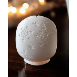 Ein Wintermärchen für Ihr Zuhause, (Ø 15 cm) – 3D-gedruckter PLA LED-Teelichthalter