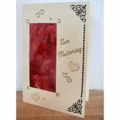 Eine besondere Karte zum Muttertag mit Original Encausticmalerei – Design  Ulrike Kröll