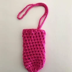 Eine Eierschleuder / Eiernetz / Ostereierschleuder / Ostereiernetz Pink