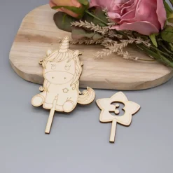 Einhorn Caketopper -  Kuchenschmuck für Kindergeburtstag