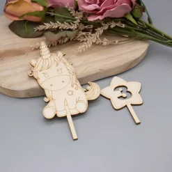 Einhorn Caketopper -  Kuchenschmuck für Kindergeburtstag