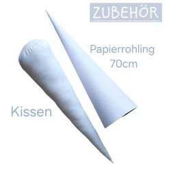 Einhorn Schultüte aus Stoff in rosa / 70cm/ für Mädchen wahlweise mit Kissen