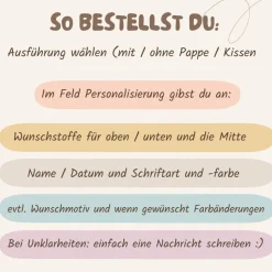 Einhorn Schultüte aus Stoff mit Namen und Motiv personalisiert / Farben nach Wunsch