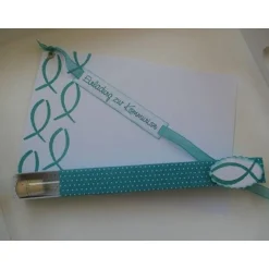 Einladung im Reagenzglas zur Kommunion / Konfirmation / Firmung oder Taufe