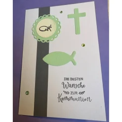 Einladung oder Grußkarte Kommunion