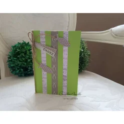 Einladung Taufe Kommunion Konfirmation MAIGRÜN-TAUPE oder in Wunschfarbe