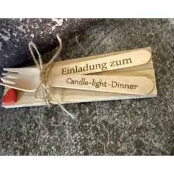 Einladung zum Candle-light-Dinner, romantisches Abendessen, Einladung zu Valentinstag